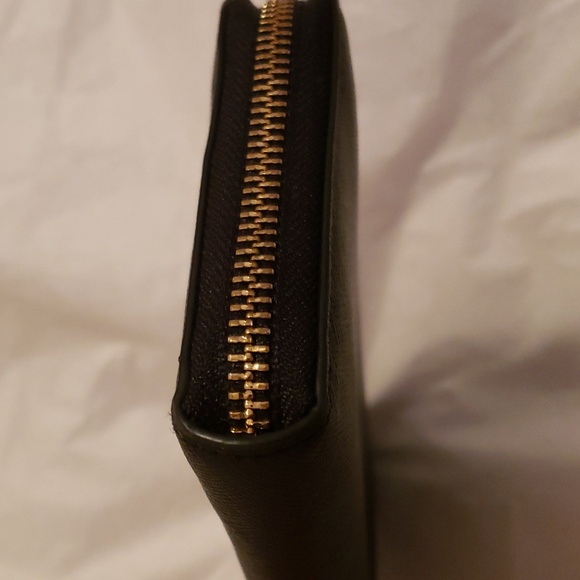 Tory Burch Robinson Continental Zip Around Wallet Black - Picture 6 of 10